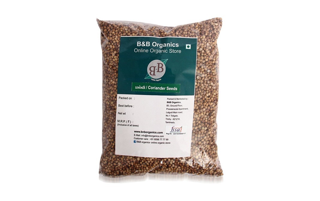 B&B Organics Coriander Seeds    Pack  2 kilogram